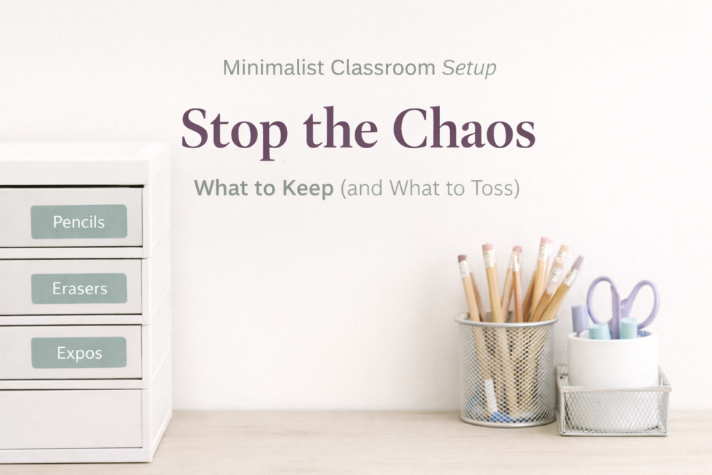 Stop the Chaos with a Minimalist Classroom Setup